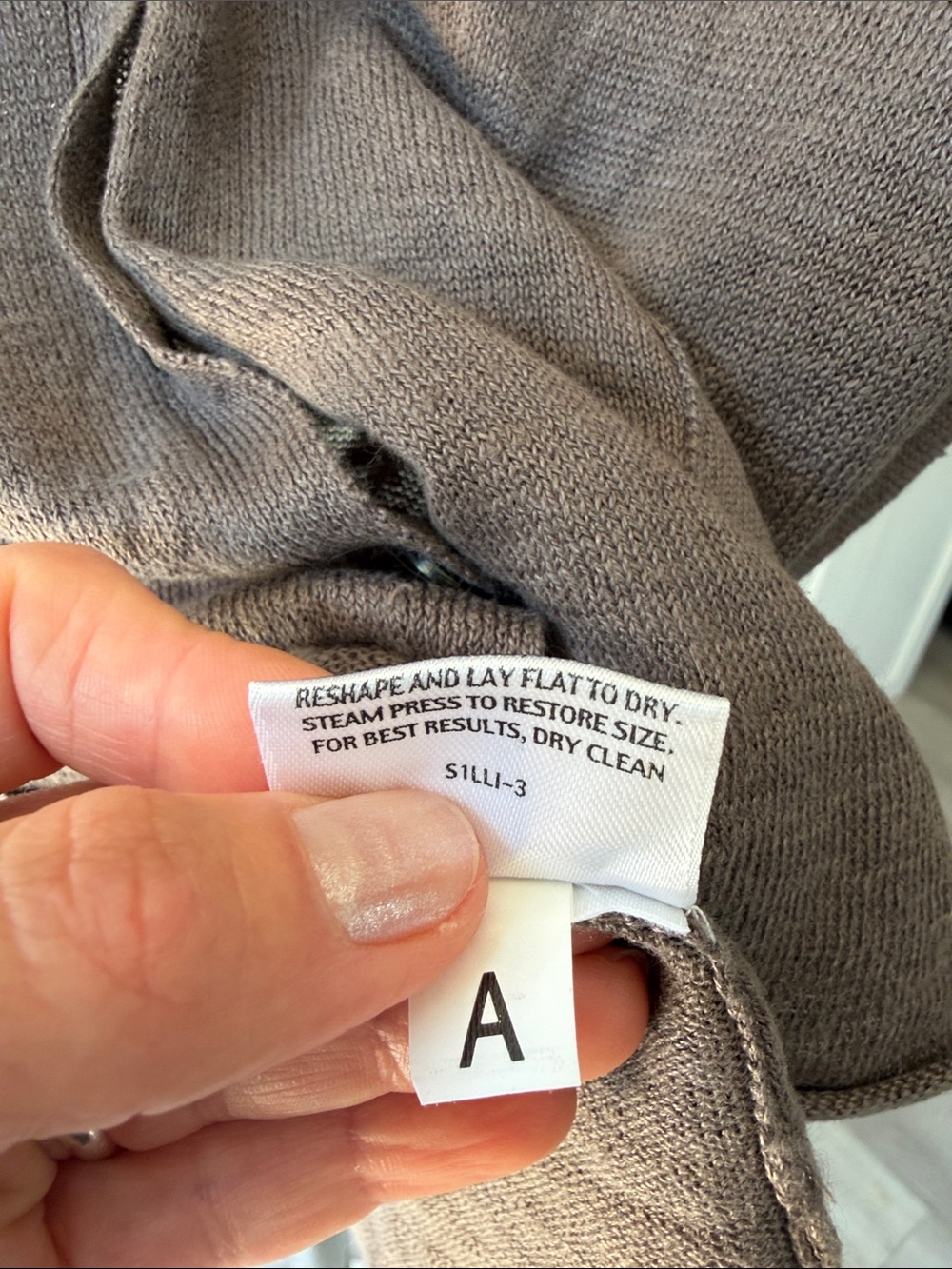 Eileen Fisher Brown V-Neck Linen Pocket Cardigan, Size XS. - Picture 5 of 8